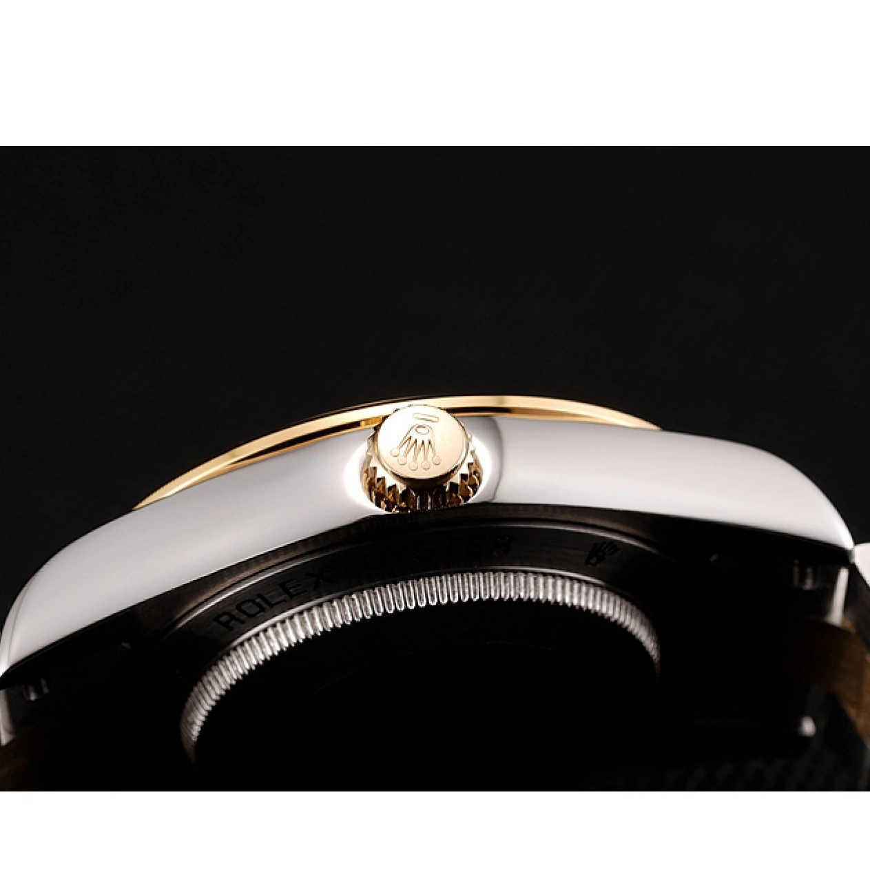 Aaa replica Champagne Tone Rolex 1453974 Steel Bracelet Gold Case Day-Date Stainless Two Diamond Dial Swiss 0627